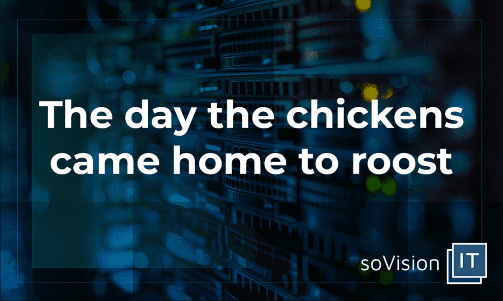 The Day the Chickens Came Home to Roost: Cloud Hosting